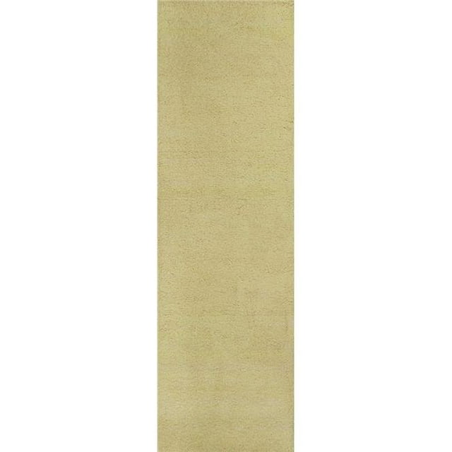 HomeRoots 353903 2 ft. 3 in. x 7 ft. 6 in. Runner Polyester Canary Yellow Area Rug