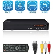 Lecteur DVD pour TV, avec sortie AV HDMI, micro karaoké, entrée USB, système PAL NTSC intégré, toutes régions libres, DVD HD1080P