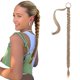 thumbnail image 1 of Extensión de cola de caballo trenzada Diy con lazo para el cabello, cabello trenzado recto, peluca sintética suave Natural de 80cm, 1 of 5