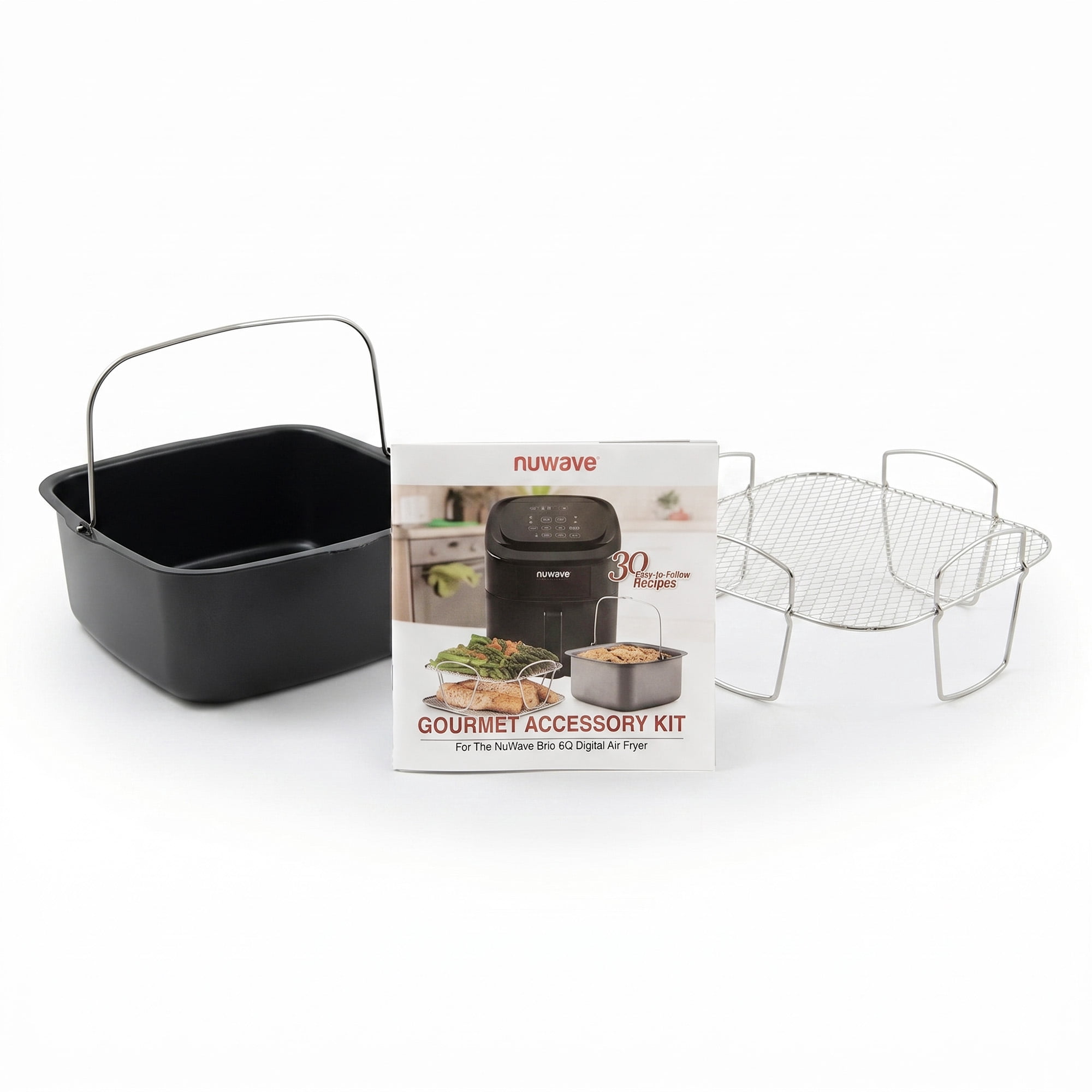 Nuwave 6Qt Air Fryer Accessories (Baking Pan + Rack)