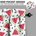 thumbnail image 5 of Sunshine Watermelon Kitchen Curtains Set Tier and Valance, Summer Tropical Fruit Pattern, Fresh Cute Design for Watermelon Lovers Kitchen or Nursery Room Decor, 5 of 6