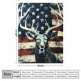 thumbnail image 4 of COMIO  Camo Deer Blanket for Men, Men's Hunting Blanket Deer Hunting Gifts for Men, Camouflage USA Flag Blankets for Men, Hunting Decor for Room Bed Sofa, 4 of 6