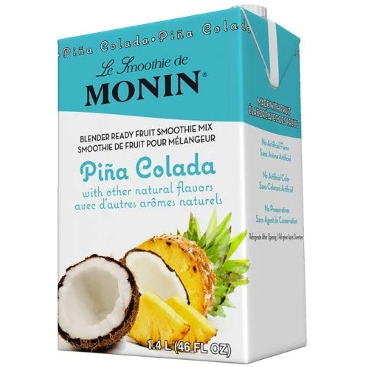 Monin Pina Colada Smoothie Mix (46Oz), HSmoothie, Pina Colada