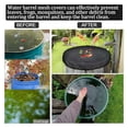 thumbnail image 3 of 2X Mesh Cover for Rain Barrel with Drawstring,Rain Collection Barrels Netting Screen to Keep Leaves and Debris Out, 3 of 4
