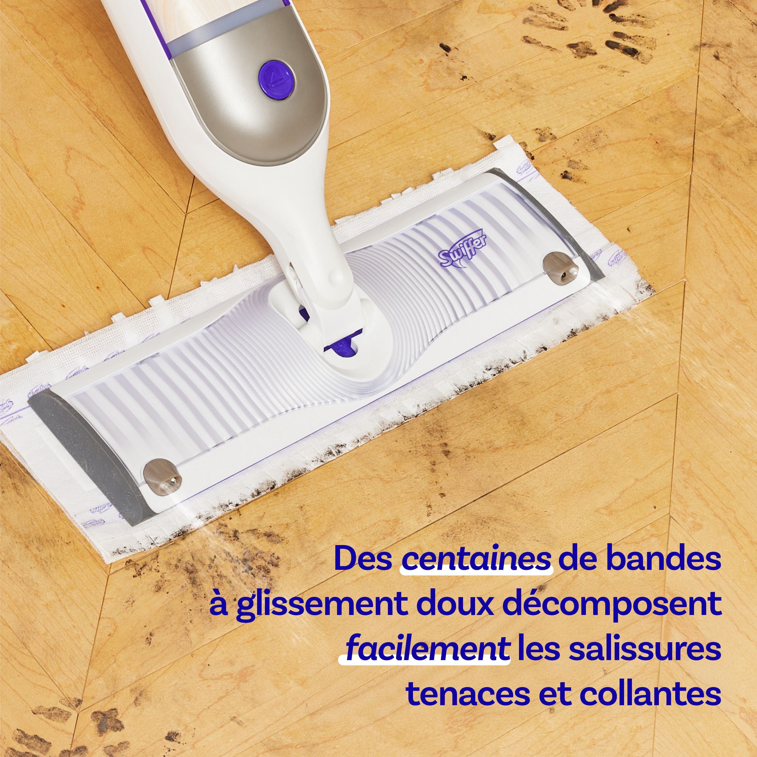 Recharges de coussins nettoyants pour le nettoyage des planchers en bois Swiffer SuperVadrouille 5CT