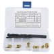thumbnail image 1 of 12pcs M6x1 Thread Repair Kit Self Tapping Thread Insert Twist Drill Bit Installation Tool, 1 of 3