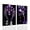 Purple, variant on ZHONGYUTONG 2 Piece African American Wall Art Black Woman Pictures Red Girl Bedroom Wall Decor Afro Women Canvas Prints Female Home Room Decor Framed (16.00" x 24.00" x 2PCS)
