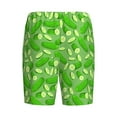 thumbnail image 4 of Picia Green Cucumber Pajama Shorts for Men, Men's Pajama Bottoms, Sleepwear,Short Pajama Pants-Medium, 4 of 9