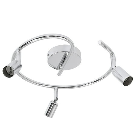 

Vikakiooze Easter Decorations 3 Light Chrome Steel GU10 Spot-Bar Ceiling Spotlight Fitting Industrial Light