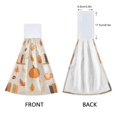 thumbnail image 3 of Yayeee Kitchen Hanging Hand Towels Set of 2 with Loop Bathroom Absorbent Tie Towel, Beige Fall Acorns Pattern, 3 of 7