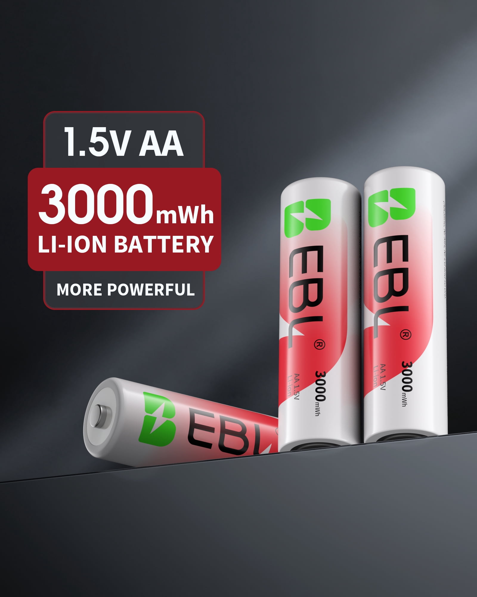 8pcs 3000mwh AA 1.5V Li-ion Rechargeable Batteries +  8 Slots LCD Charger for 1.2V & 1.5V AAA &AA Rechargeable Batteries