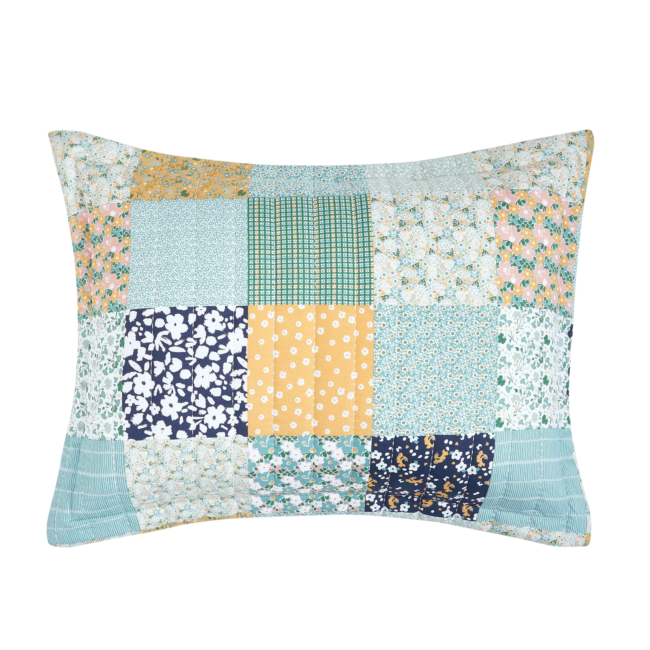 Mainstays All in One Lightweight Quilt Set and Sheet Set -5 Piece, Twin/Twin-XL, Patchwork