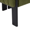 thumbnail image 6 of Christopher Knight Home Set of 2 Modern Accent Dining Chairs, Olive Green Boucle Upholstery, Black Wood Frame, 6 of 10