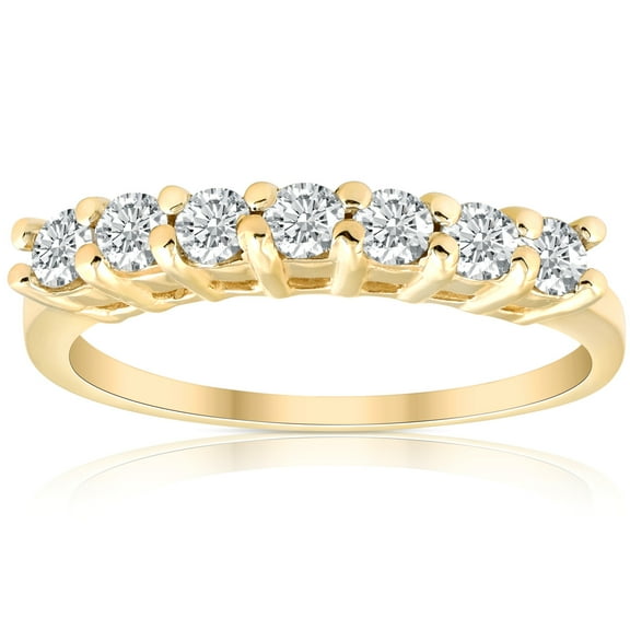 Pompeii 5/8ct 14K Yellow Gold Diamond Anniversary Wedding Ring (G/H,I1)
