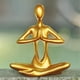 thumbnail image 1 of Yoga Figurine Desktop Yoga Statue Yoga Figurine Set Gold, 1 of 5