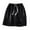 Black, variant on Chiccall Mens Shorts 2025 Plus Size Summer Beach Shorts Casual Loose Fit Drawstring Elastic Waist Shorts