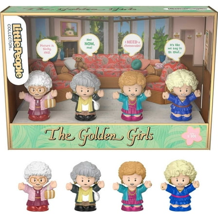 Little People Collector The Golden Girls Special Edition Set for Adults & Fans, 4 Figures