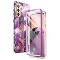 i-Blason Cosmo Series for Samsung Galaxy S22 5G case, Slim Stylish Full-Body Dual Layer Protective Case for Galaxy S22 With Built-in Screen Protector (Ameth)