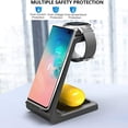 thumbnail image 5 of SHARE SUNSHINE Wireless Charger for Samsung Galaxy Phone Watch Buds, 3 in 1 Fast Qi Charger Stand for Galaxy Watch 3, Active2, Gear S3/S2/Fit, Samsung S21/S21 ultra/S20/S10/S7/Z Flip/Z, 5 of 7
