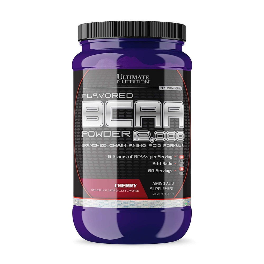 Ultimate Nutrition BCAA 12,000 Powder ,Amino Acid Supplement Cherry,60