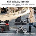 thumbnail image 4 of Babyjoy 2-in-1 Baby Stroller High Landscape Infant Stroller w/ Reversible Seat Black, 4 of 9