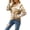 Khaki, variant on Vedolay Women Sweater Womens Crewneck Sweater 2023 Fall Oversized Side Slit Ribbed Knit Pullover Tops,Blue M