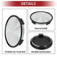 thumbnail image 6 of Unique Bargains 63 mm 2.48" Silver Tone Black Wheel Hub Center Caps Wheel Hub Caps Covers Protectors, 6 of 6