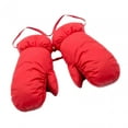 thumbnail image 4 of AMLESO Down Mittens Cold Weather Gloves Thickened for Men Women Windproof Insulated Winter Snow Mittens Ski Mittens for Snowboarding Red Size L, 4 of 10