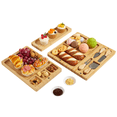 thumbnail image 1 of Towallmark 3 In 1 Bamboo Food Boards Gift Set, Large Bamboo Cheese Board Set with Knife Set, Deli Boards Set, Cheeseboard for Halloween Party, House Warming Gifts, Wedding Gift, 1 of 13