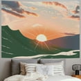 thumbnail image 2 of Nawypu Boho Mountain Sun Tapestry Boho Sunset Sunrise Abstract Nature Landscape Tapestry Moredn Mid Century Aesthetic Minimalist Tapestry Wall Hanging for Bedroom Living Room Dorm, 2 of 6