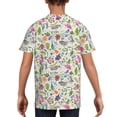 thumbnail image 5 of Wukai Rabbit And Butterfly Youth Unisex Short Sleeve T-Shirt for Boys, Girls, Teens, and Kids-X-Large, 5 of 7