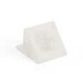 thumbnail image 3 of 100 White Plastic Reinforcement Cleat Screw Shelf Furniture Drawer Wedge Support Fitting Right Angle Assembly Repair Bracket, 3 of 5