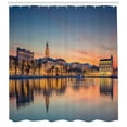 thumbnail image 3 of Ambesonne Croatia Shower Curtain, Romantic Sunset, 69"Wx84"L, Multicolor, 3 of 3