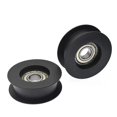 thumbnail image 3 of 6001 Nylon Wrapped Bearing Pulley 12*55*185MM H-Groovee Pulley Idler Guide Wheel Hardware Accessories, 3 of 5