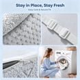 thumbnail image 2 of 3 Inch Queen Bamboo Charcoal Mattress Topper | Bestier Firm Cooling Gel Memory Foam Bed Pad for Pain Relief, CertiPUR-US Certified, Removable Cover, 2 of 11