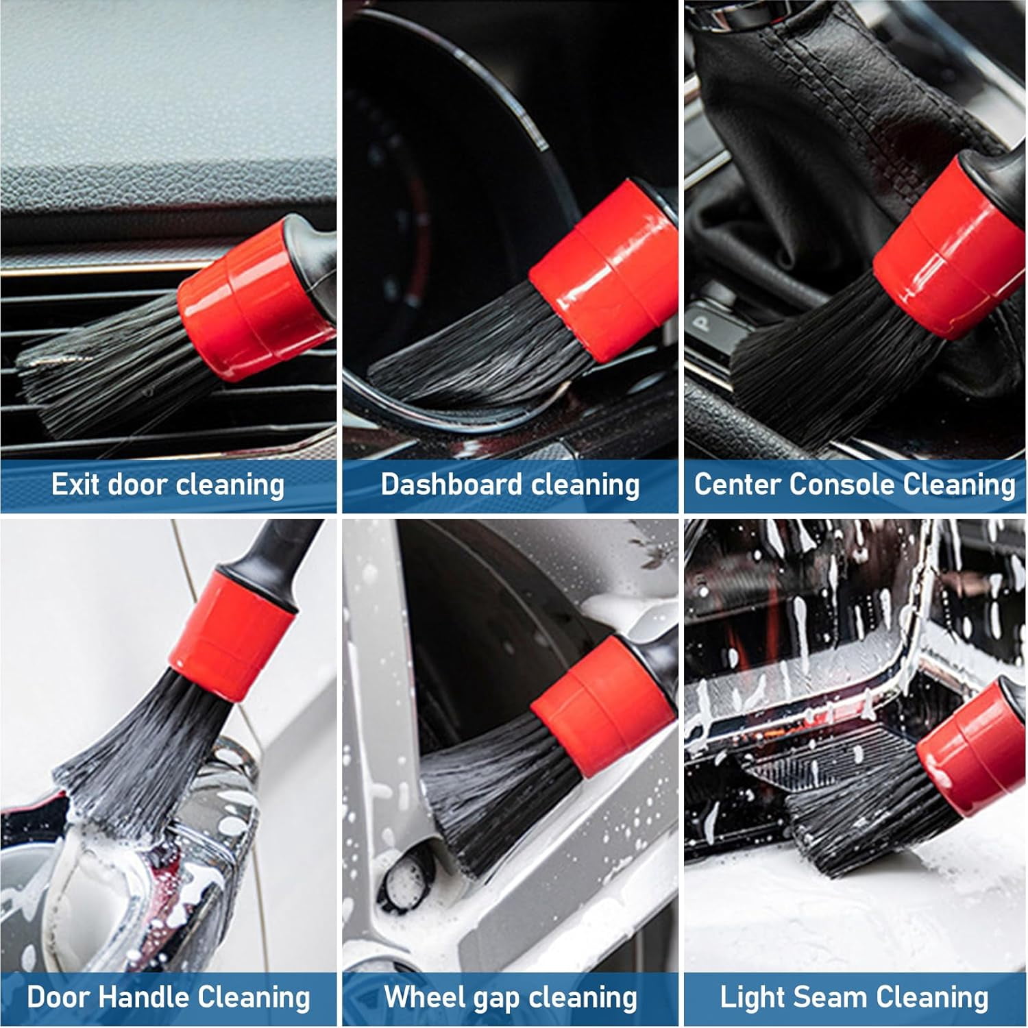 Car Cleaning Air Blow Gun – High Pressure Interior Detailing Tool with 360° Swivel Nozzle, Pneumatic Dust Blower for Auto Carpet Seats Dashboard Console Cleaning