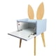 thumbnail image 4 of Buro Mesa De Noche Orejas Conejo Recamara Niña Luz Led Azul Bogotes, 4 of 5