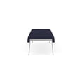 thumbnail image 3 of Waterfall Reception Waiting Room 3-Seat Bench / Silver Steel / Navy Blue, 3 of 5