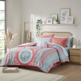 thumbnail image 5 of Regency Heights Twin Size Comforter Set, 7-Piece Bed in a Bag Twin, Coral Bedding Sets with Sheets, Bed Skirt for College Dorm, 5 of 9