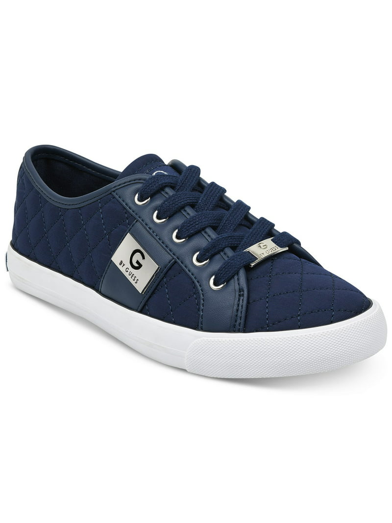 motivo deuda con tiempo G by Guess Women's Backer3 Lace Up Leather Quilted Pattern Sneakers Shoes  Blue (7.5) - Walmart.com