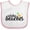 White and Pink, variant on Inktastic Hawaiian Pineapple Aloha Beaches Boys or Girls Baby Bib