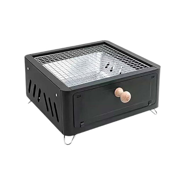 Dsscvnef Portable Desktop BBQ Grill Stove for Outdoor Cooking Camping Picnic Backyard Barbecue Lightweight Tabletop Grill with Construction