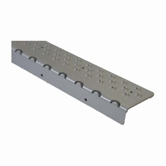 Stair Nosing Aluminum Gray, 48 in W x 1/4 in Thick NSN122748GY0