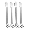thumbnail image 1 of 4Pcs Silver Compact Mini Rake Set for Small Rakes and Garden Beds, 1 of 8
