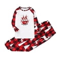 thumbnail image 2 of Baikeli Christmas Pajamas for Family Funny Elk Deer Graphic Matching Pjs Sets Soft Red and Black Plaid Long Sleeve Sleepwear, 2 of 5