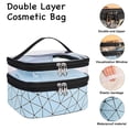 thumbnail image 3 of Double layer travel Makeup box Makeup Bag Toiletry Bag Portable women's makeup bag storage, 3 of 5
