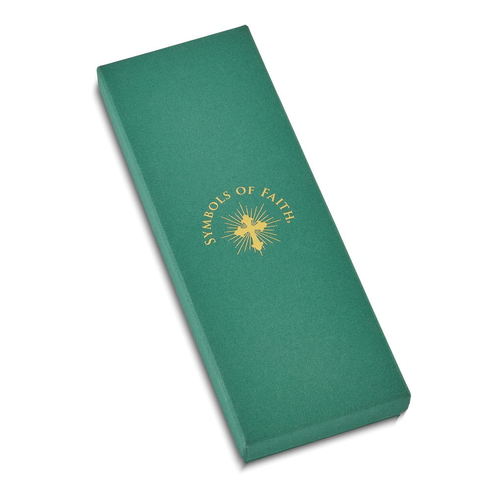 Symbols of Faith Gold-tone Ornate Red Crystal Cross Bookmark QRF567