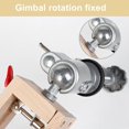 thumbnail image 3 of 360 Degree Swivels Leathercraft Tool Hand Sewing Wood Clamps for Projects 360Rotary Desktop Leather Sewing Tool, 3 of 4