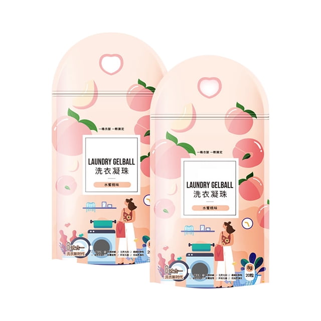 Moins de 5 Autres Fournitures de Nettoyage Perles à Lessive 20 Pcs de Parfum Pêche Perles à Lessive Parfum Longue Durée Liquide à Lessive Décontamination Nettoyage(700ml)