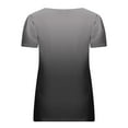 thumbnail image 4 of Pntutb Womens Plus Size Print Short Sleeve Square Collar Pullover Casual T Shirt Top, 4 of 6